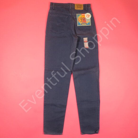 Vintage Levis 550 Jeans Mens 29 Purple Relaxed Fit Loose Student Denim 90s New - Picture 3 of 10